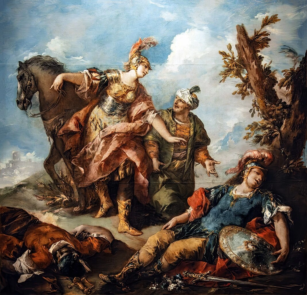 Erminia e Vafrino ritrovano Tancredi ferito - Gallerie dell'Accademia, Venezia